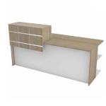 Ceta Reception Unit Melamine 1800mm
